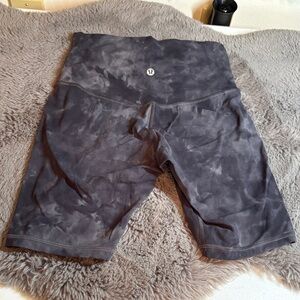 lululemon athletica Black/Grey 7” Align Biker Shorts